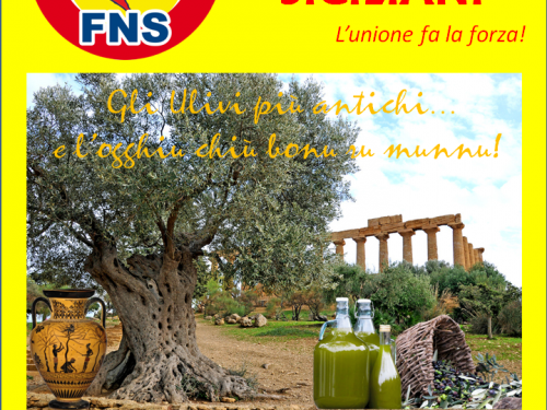 Il FNS a fianco degli agricoltori siciliani: L’olio siciliano al 100% lo trovate solo “o trappitu” vicino casa.